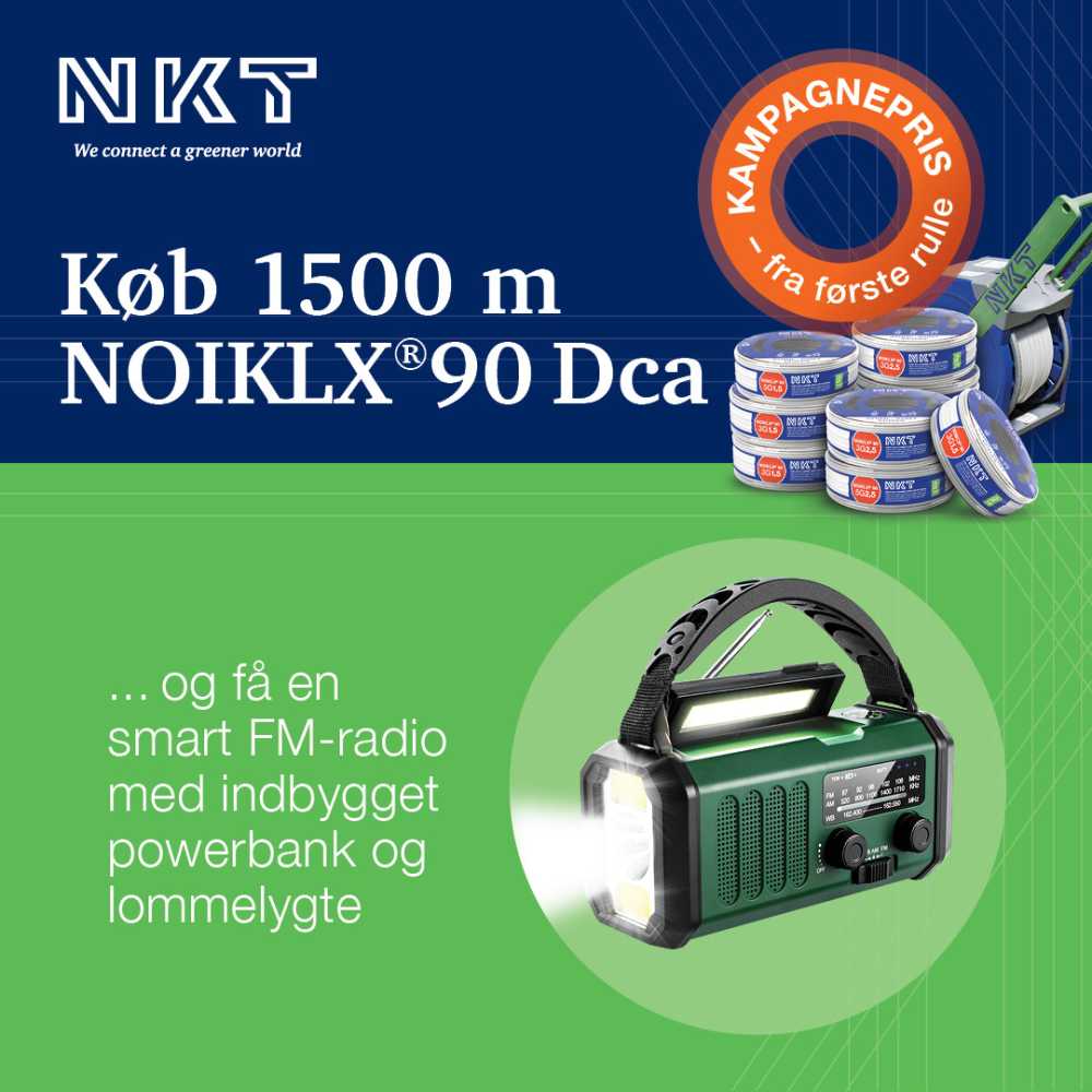 Køb 1500m NOIKLX 90 Dca – få en smart FM-radio med