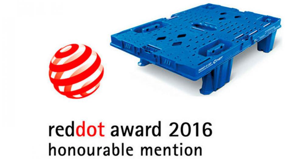 Blå plastikpalle vinder årets Red Dot designpris