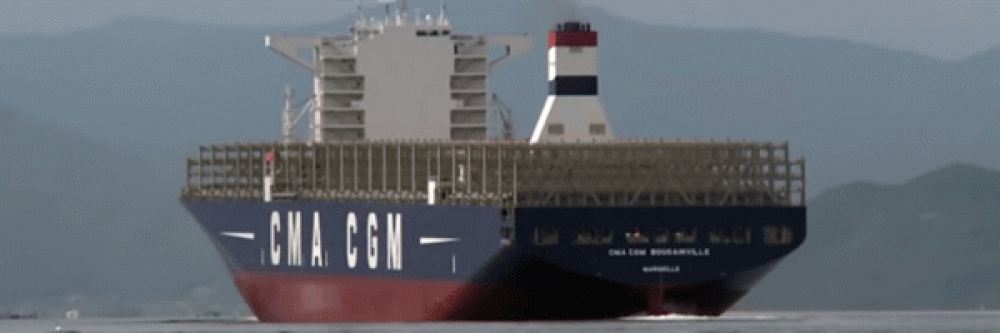 Største fransk-flagede skib sat i drift